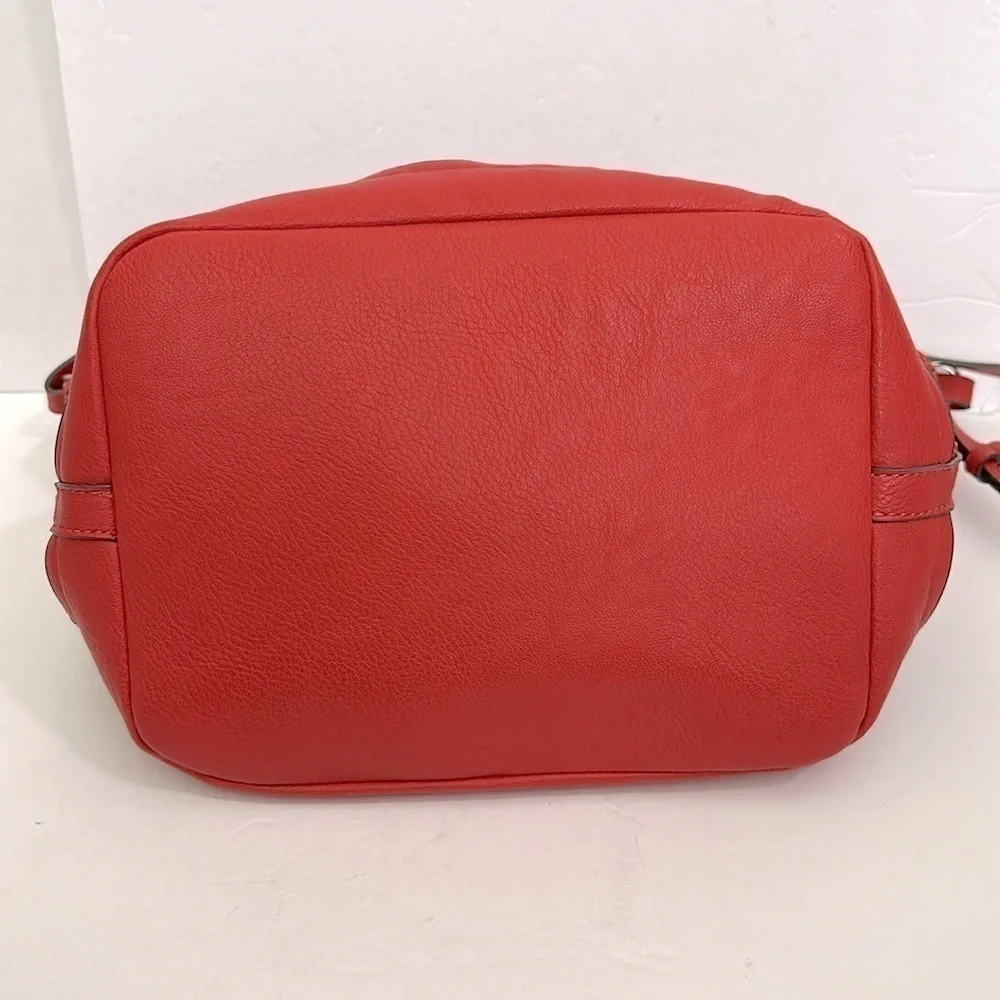 PARFOIS Basket weave HOBO/SHOULDER BAG in an orangish red color NWOT